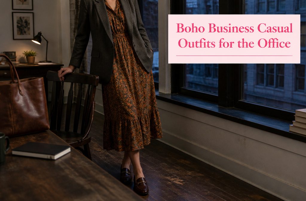 Wide-leg trousers with a patterned blouse and structured blazer